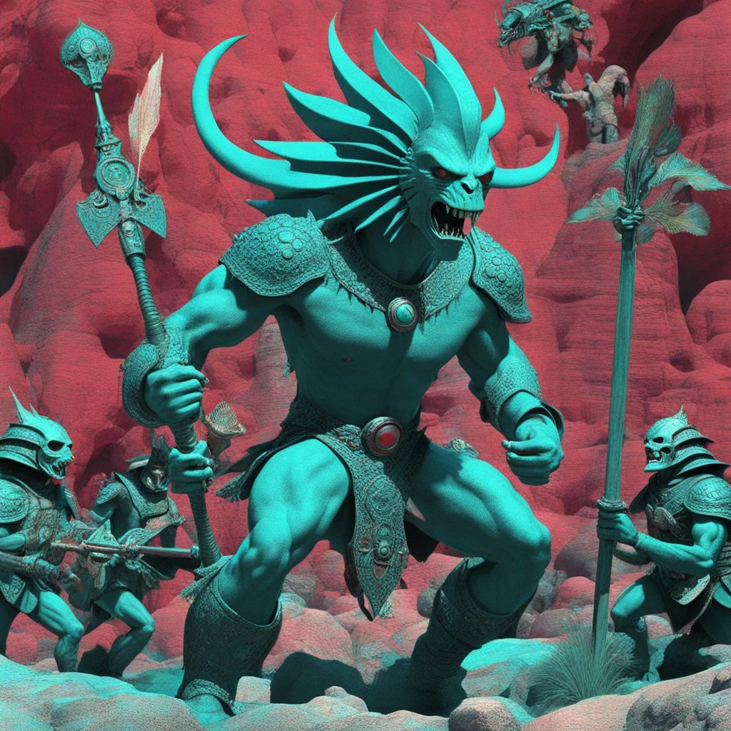 (crazy psychedelic high res 3D anaglyph photo by Ray Harryhausen) LEGION X: he has proven to have an endless array of identities living and growing inside him