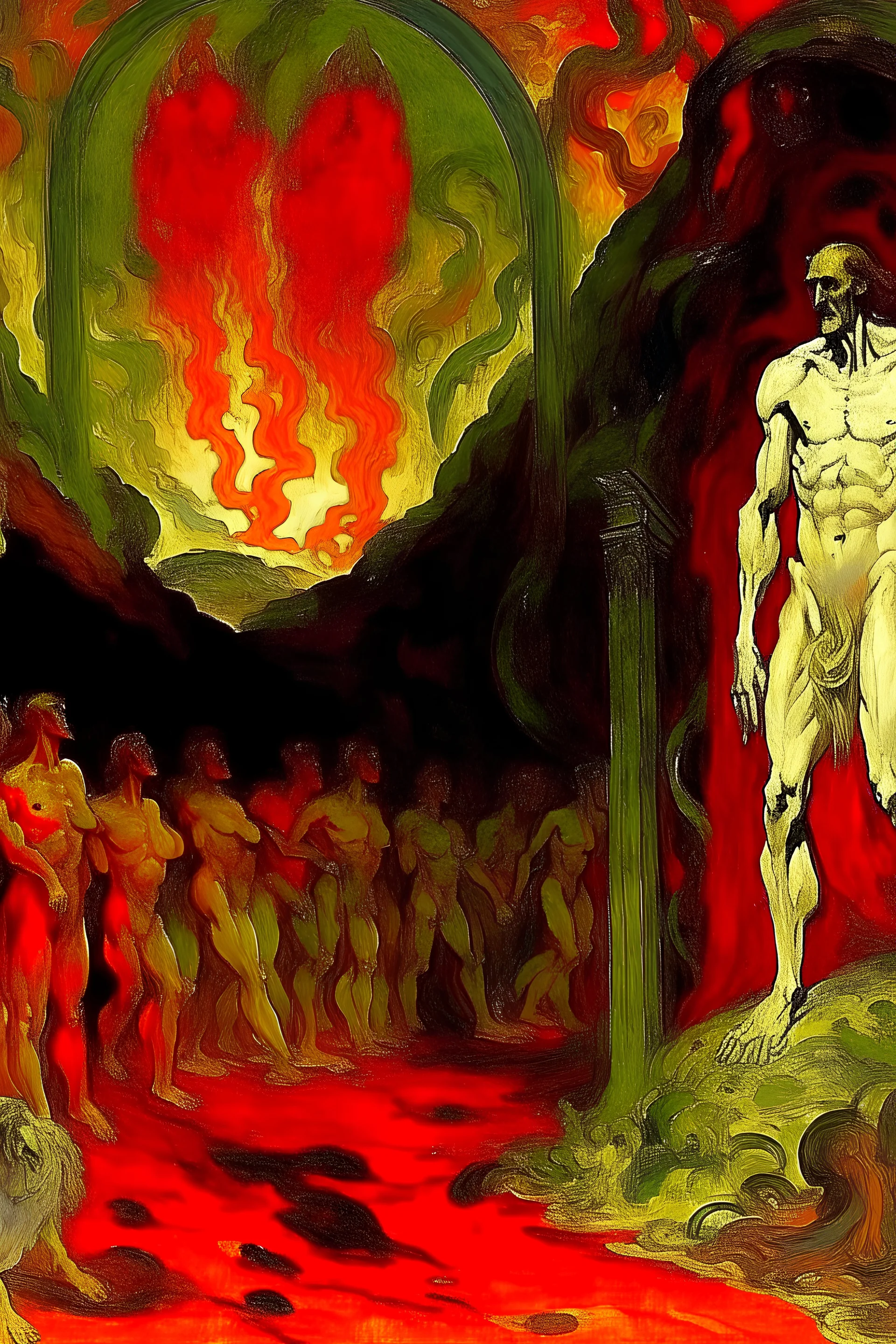 Hell painted by claude monet