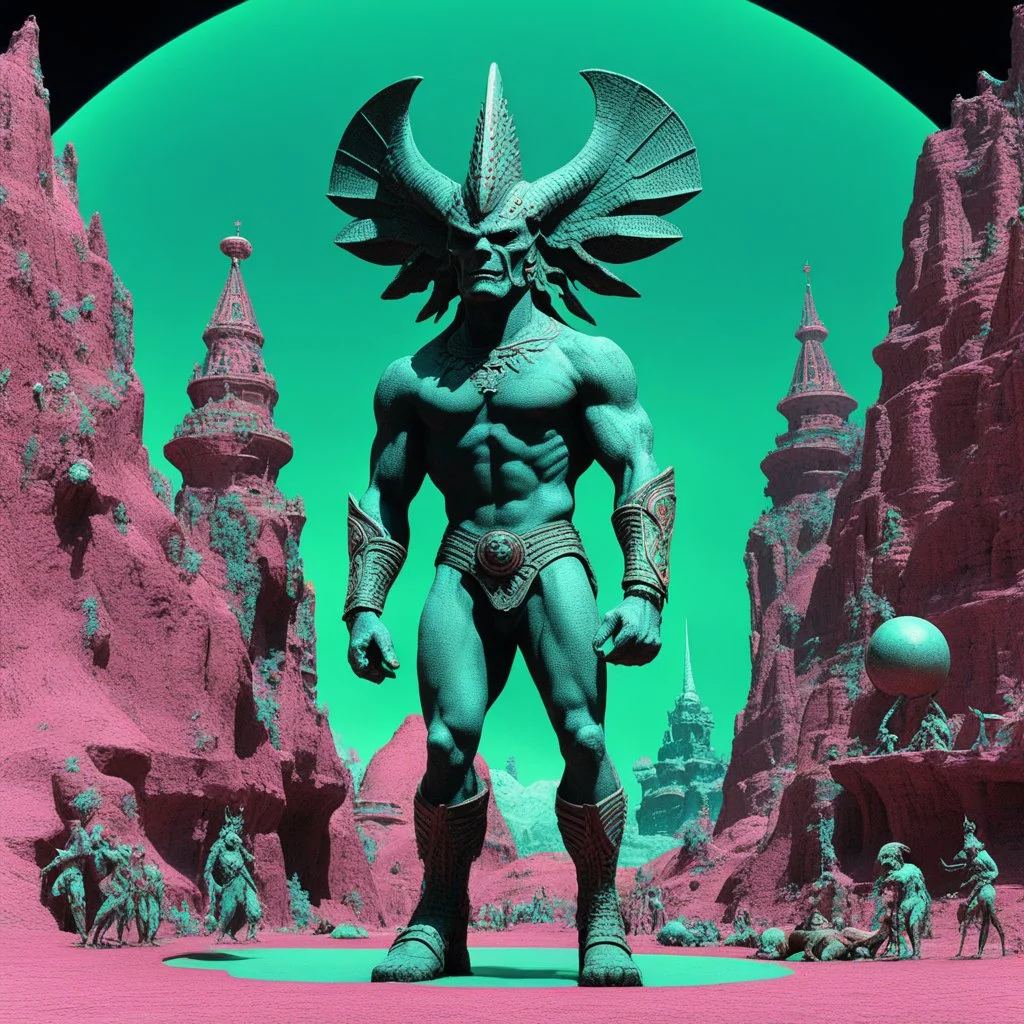 (crazy psychedelic high res 3D anaglyph photo by Ray Harryhausen) LEGION X: he has proven to have an endless array of identities living and growing inside him