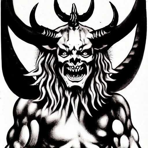 Devil demon satan king code prophecy black and white antichrist