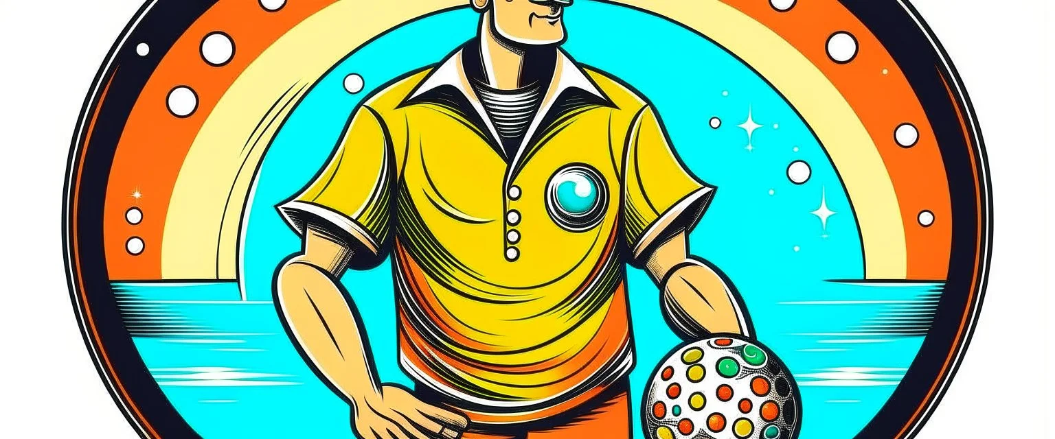 MOON, wearing colorful bowling shirts. Style: Retro Illustration, Mood: Fun and Nostalgic, Lighting: Warm, overhead lights, T-shirt design graphic, vector, contour, white background.