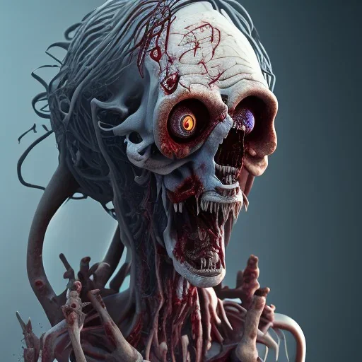 full bodied zombie dressed character, hyper detail, 8 k, detailed face