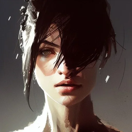 Portrait of nathalile Portman, dramatic lighting, illustration by greg rutkowski, yoji shinkawa, 4k, digital art, concept art, trending on artstation