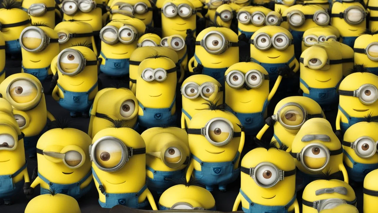 minions for despicable me and a bunch of bananas