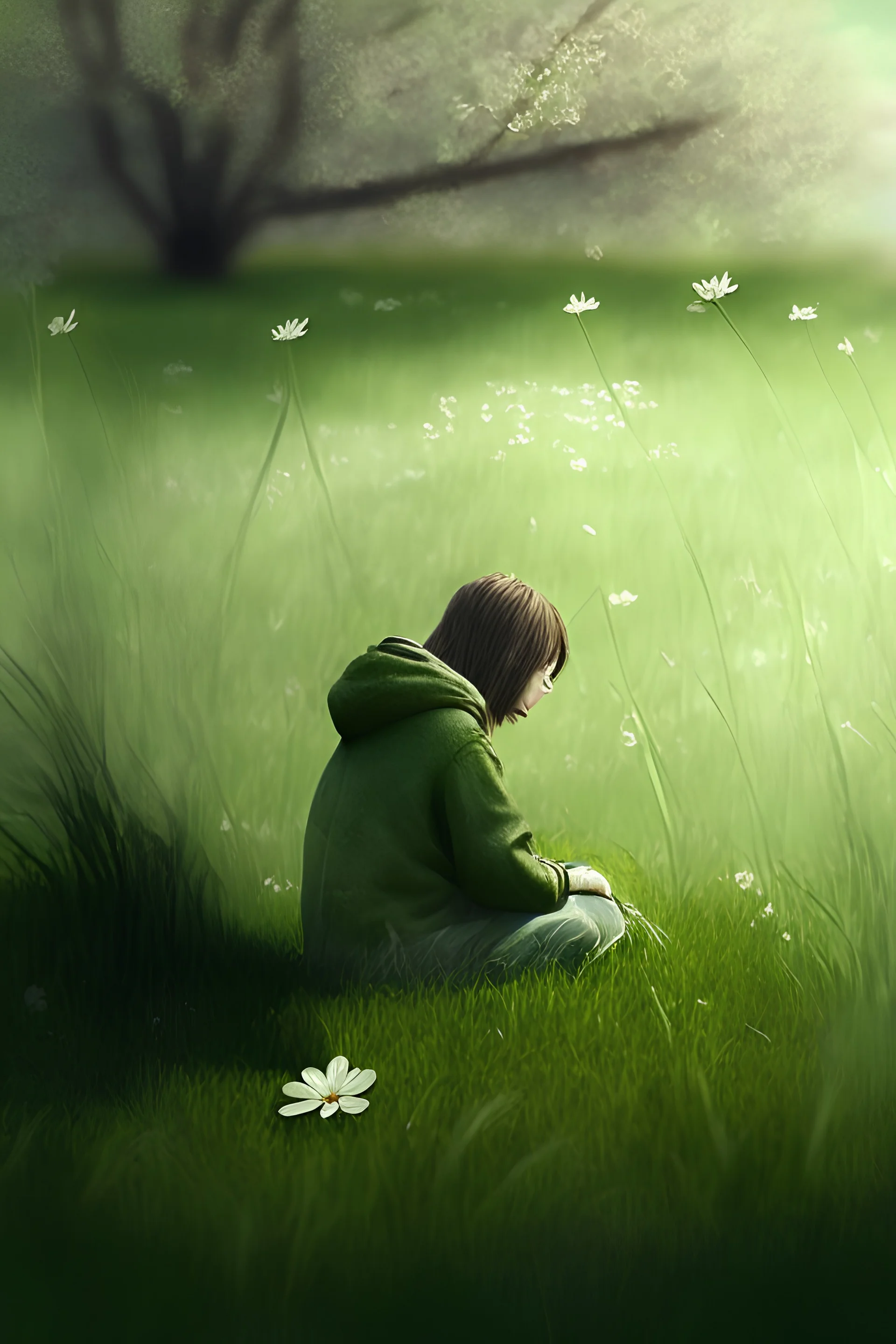 Sitting quietly, doing nothing, Spring comes, and the grass grows by itself