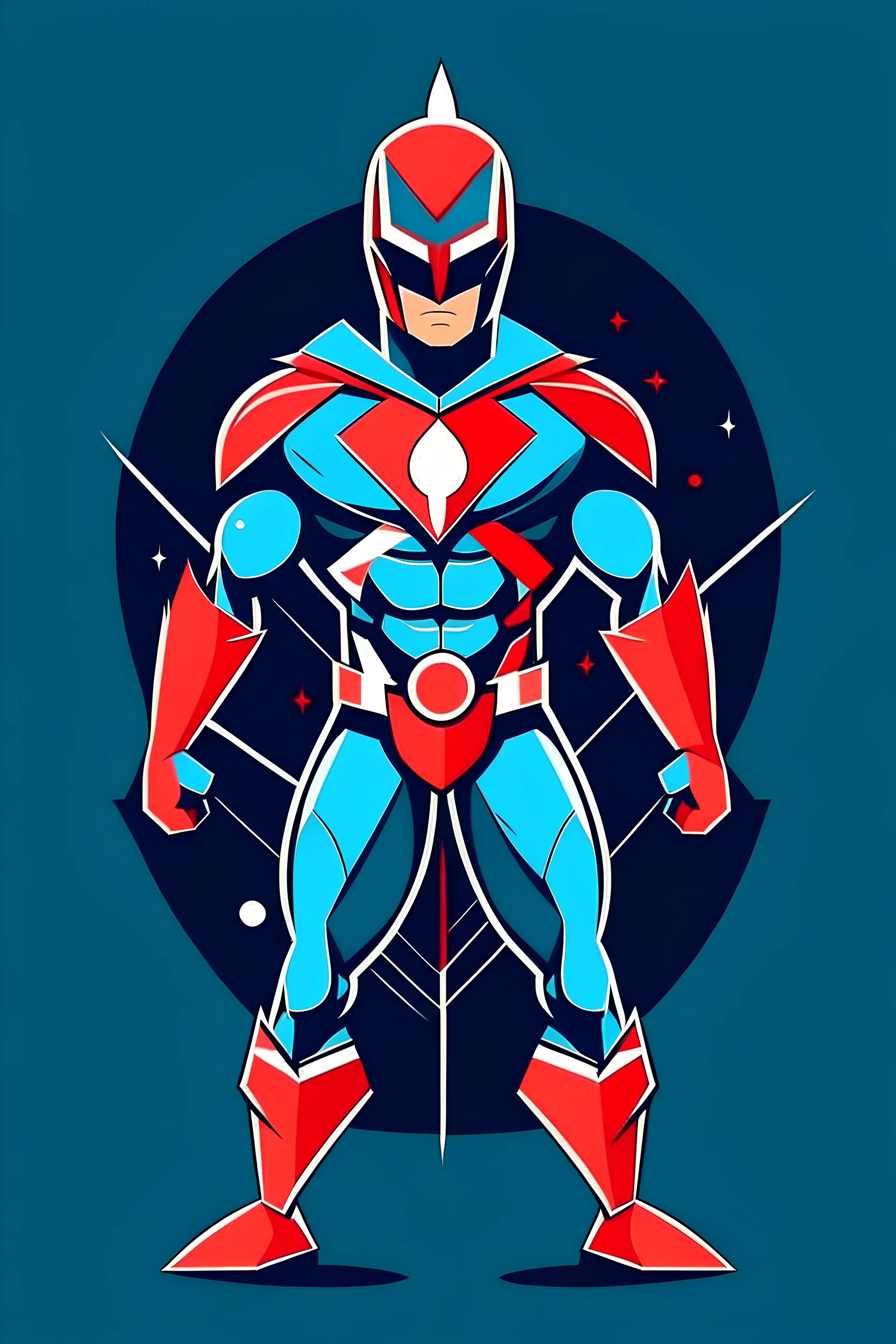 ultra man vector art flat style japanese superhero