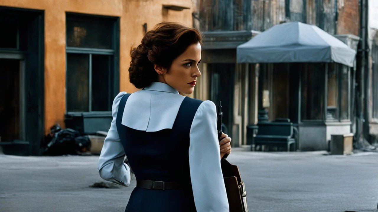 (photo from a movie by Quentin Tarantino) a woman detective investigates a strange case, on the side of the street, on ghosts killing people because a road perturbated their old HQ...