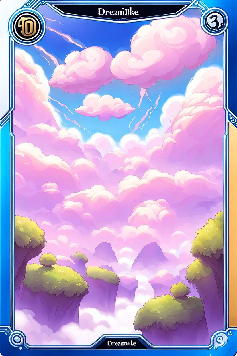 dreamlike cloudy tcg card back