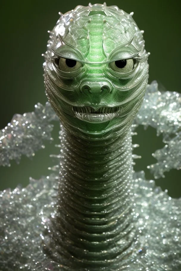 Glass monster, masterpeace, extremely sharp detail, finely tuned detail, ultra high definition 8 k