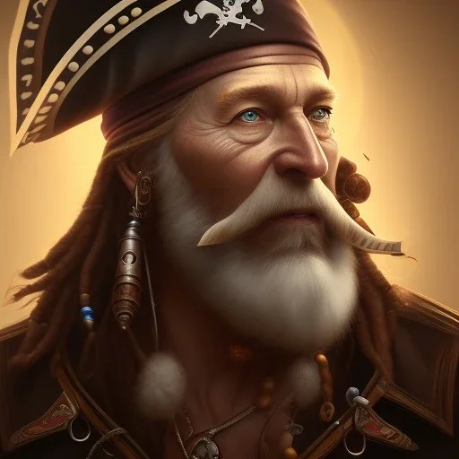 close up of an old pirate drinking rum, deep focus, d & d, fantasy, intricate, elegant, highly detailed, hyperphotography, artstation, concept art, matte, sharp focus, illustration, hearthstone, art by artgerm and greg rutkowski and alphonse mucha centered.