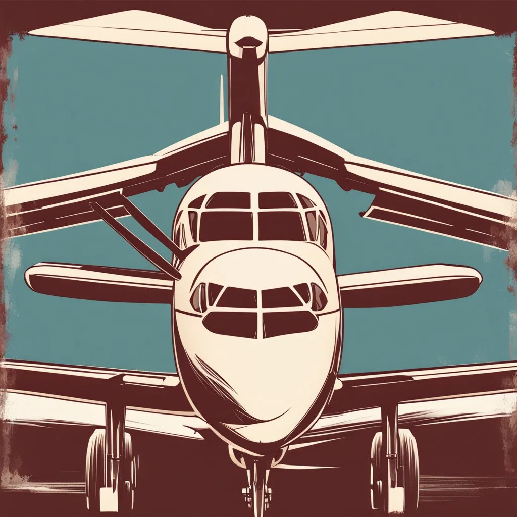 plane side stylized