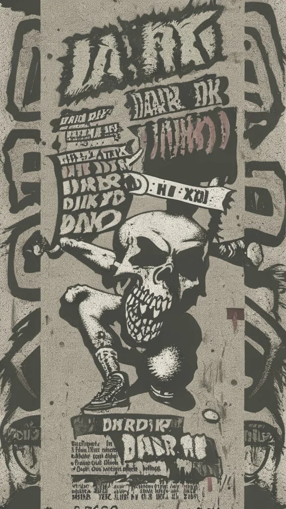 old school hardcore punk flyer