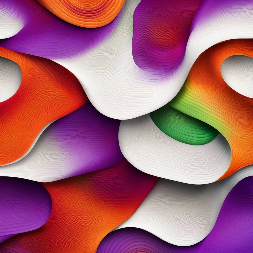 Hyper Realistic White, Purple, Orange, Red, Green & Maroon Multicolored Textured-Background