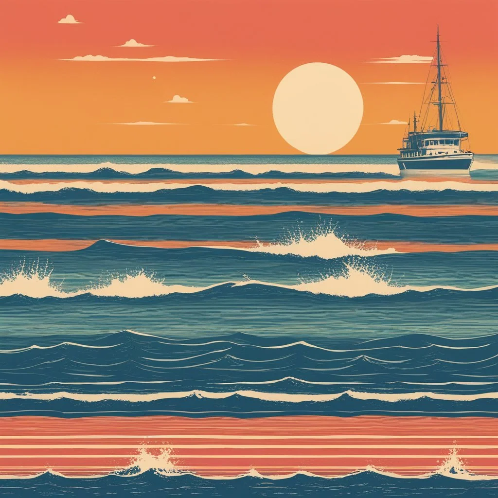 [vintage style noisy scratches glitches] 1970s Nautical Cult and Sixties Era Hippies