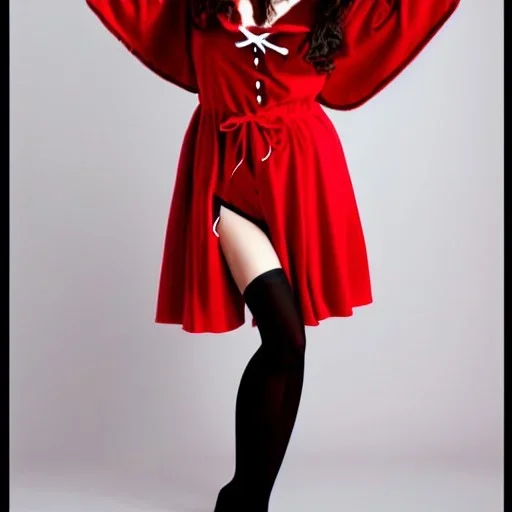 sultry, big buxomed red riding hood