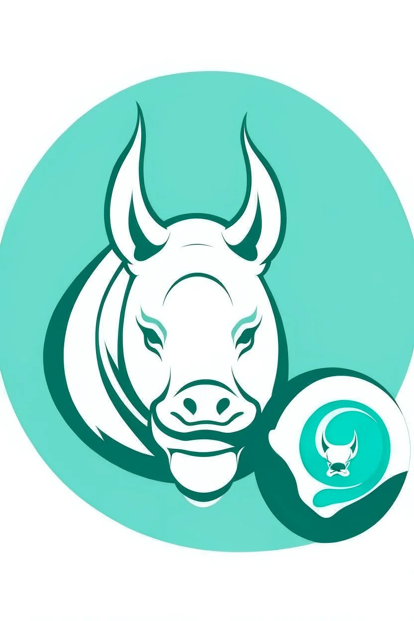 rhinoceros + egg + logo