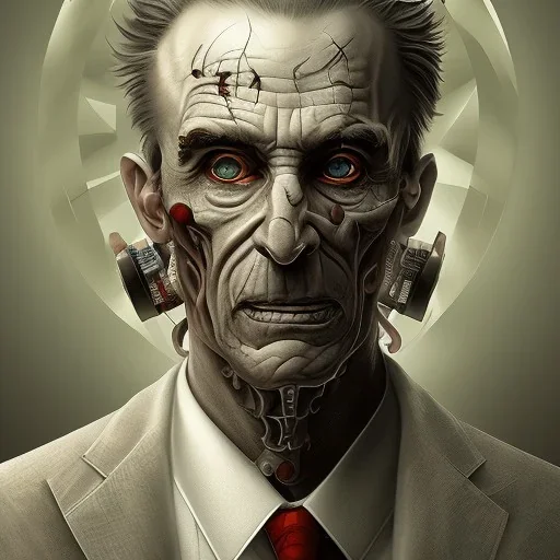 evil doctor, menacing, high quality, high detail, portrait