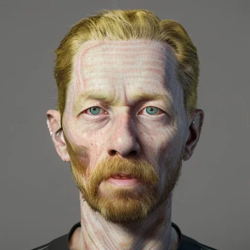 Portrait von roboter von van gogh