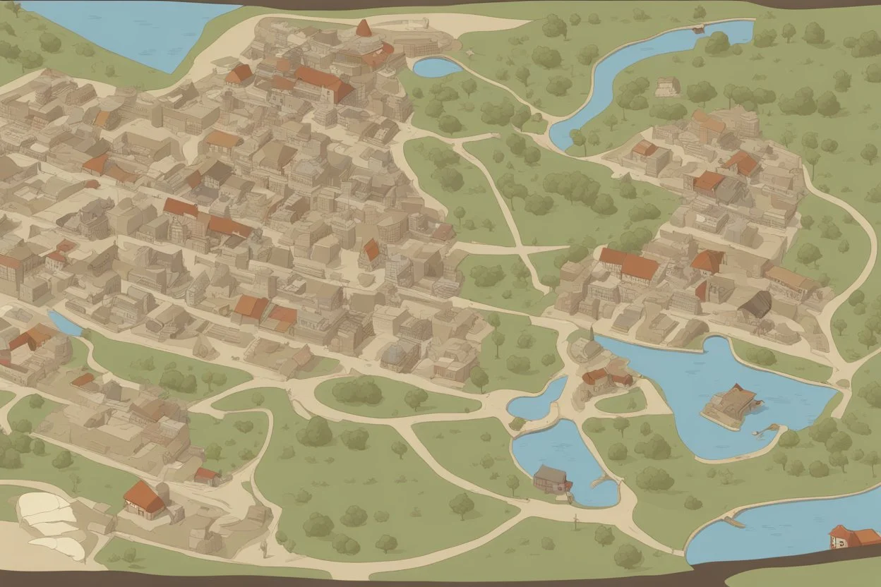 map, top view, comic book, vector map, county, large,