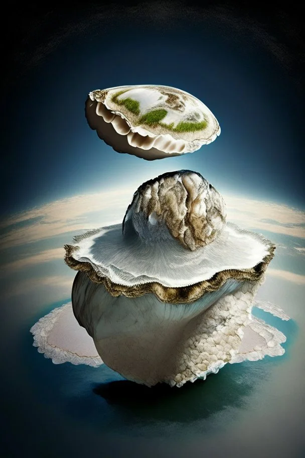 oyster on top of earth