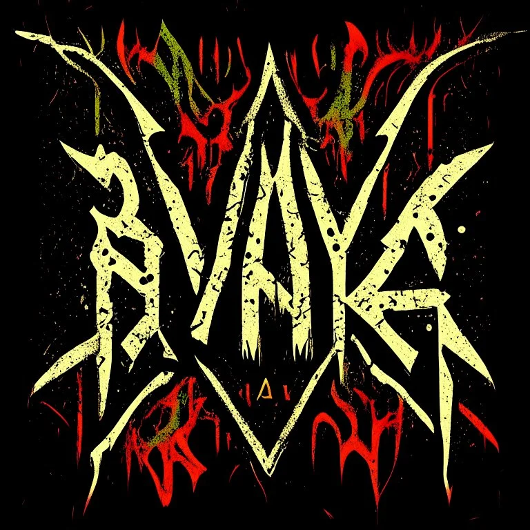 Text "SLAYER" in slayer aesthetic font, Heavy metal messy artistic color drawing illustration, creepy metaphoric cirrhosis mephitic hallucination, (NO TEXT), hallowed point eschatology, surreal, sinister, profound, dramatic, minimalistic, concept art, triangular frame