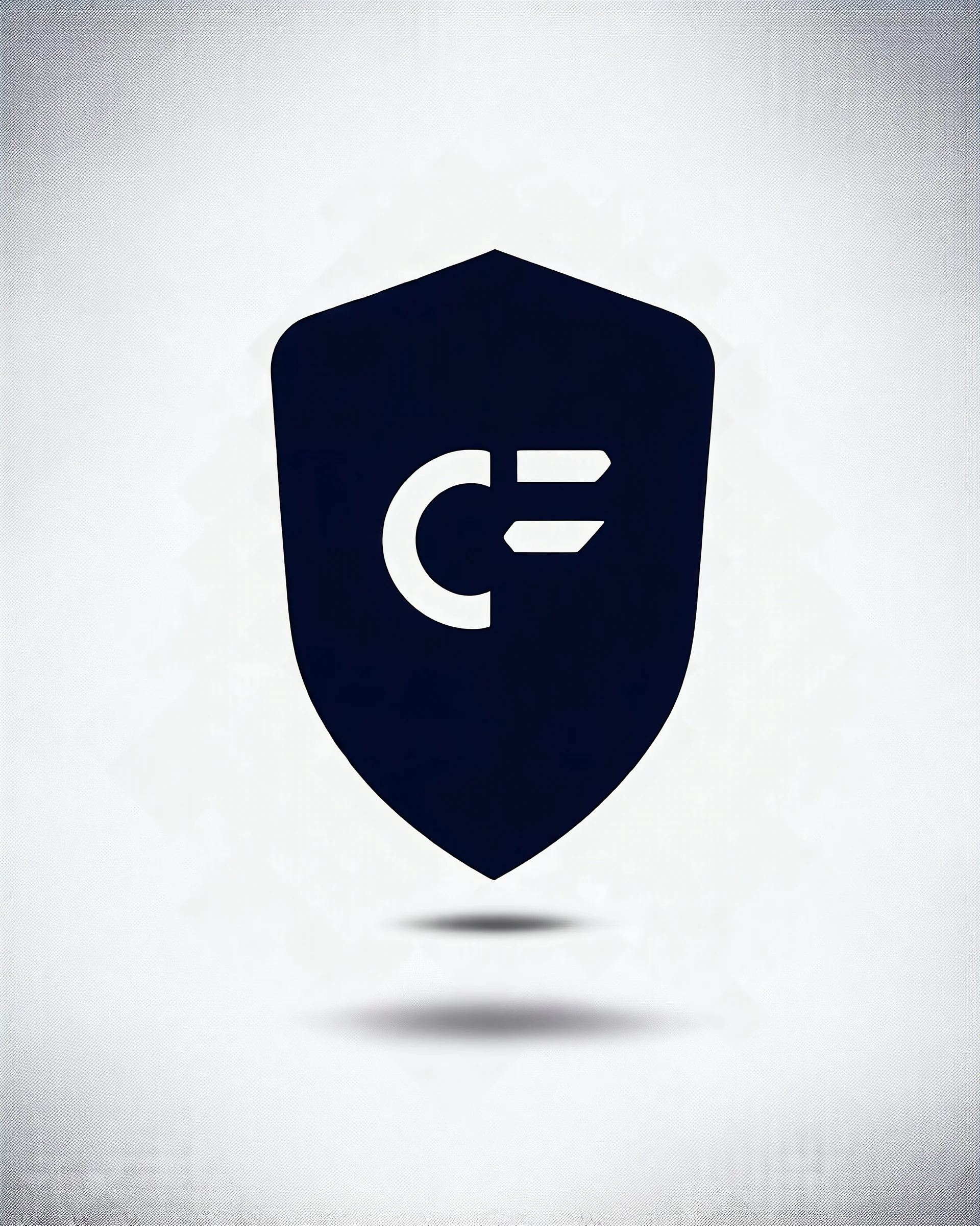 Cyber Finance (CF) shield logo Simple, easy and beautiful logo