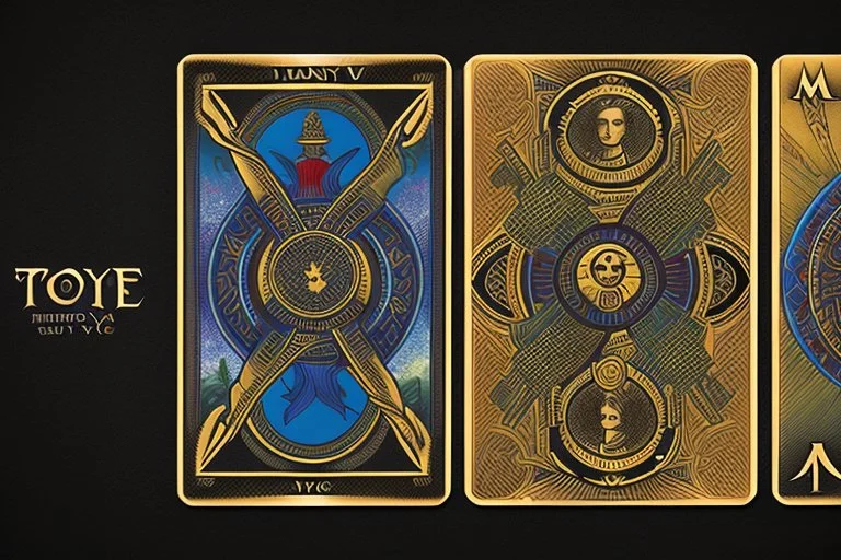 Combination Tarot Card, Playing Card, and Business Card