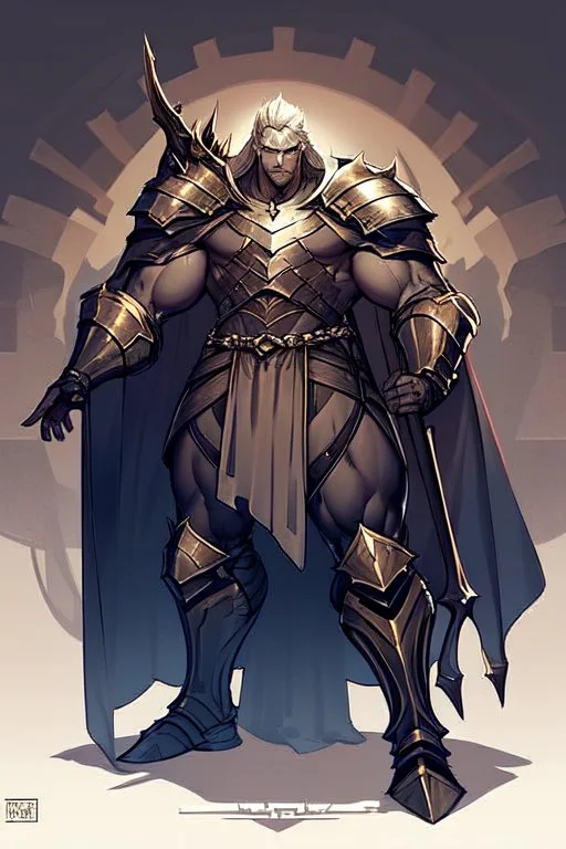 Slim Armored Male Drow or Dark Elf