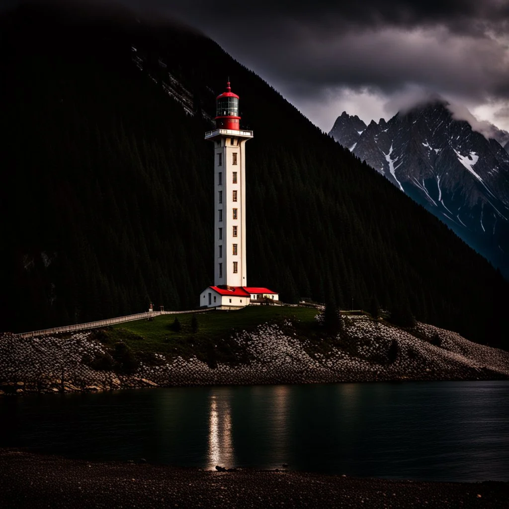 The tallest lighthouse in the Alps.