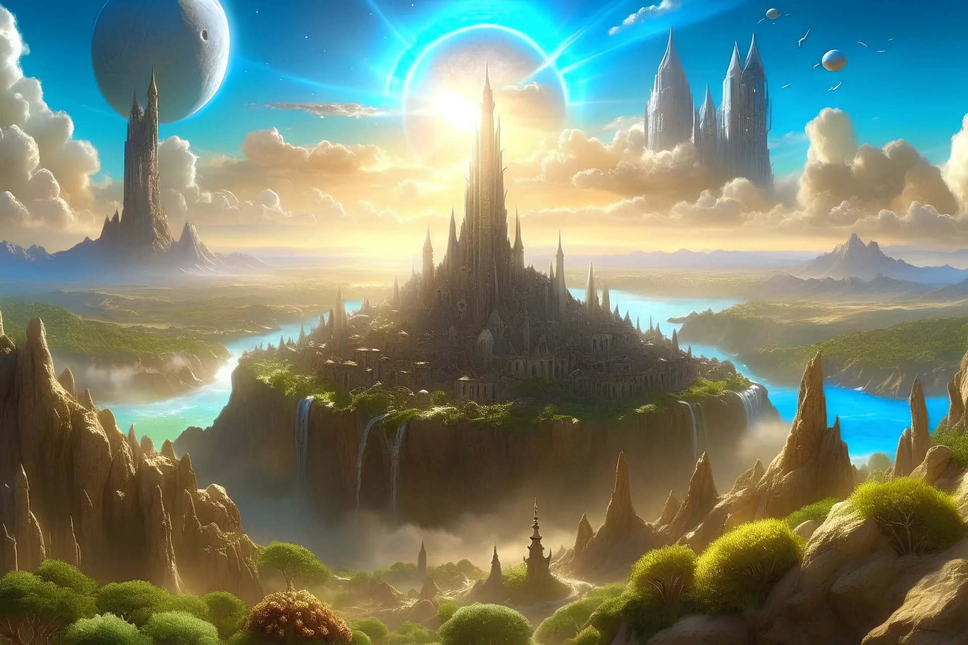 masterpiece, 4k quality, photorealistic, New Jerusalem, New Earth and Heaven, concept art
