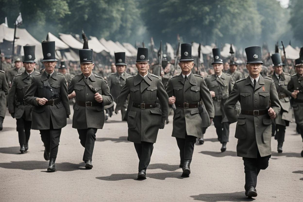 Nazi Germany army marching