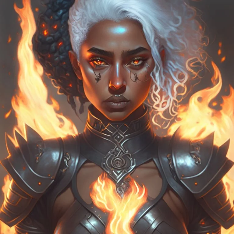 Ana de Armas, tom Bagshaw art style, high detail, high quality, ebony goddess, heater, iron coil heater, gears, steam, steal ribcage, steal breastplate, white hair, fire heart, heart on fire, metal made, 4k, high resolution. full detail. digital art, anime, cartoon