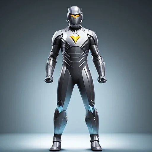 Cosmos super hero, gray costume,4k image, full body man