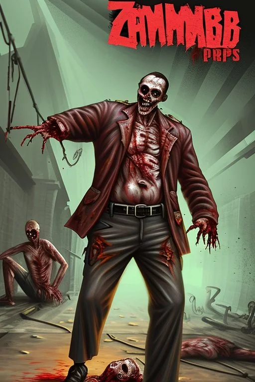 zombie dead cops entrails blood