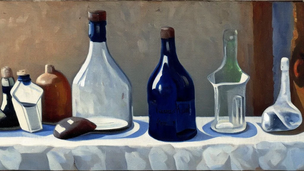 Still Life with Bottles and Breton Bonnets