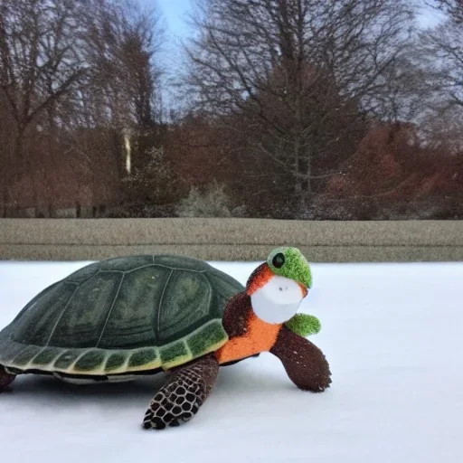 turtle and snowman