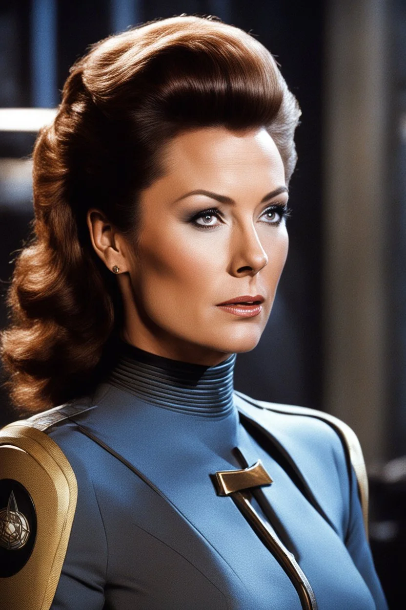 [Star Trek] Jayne Brook as Admiral Cornwell in engineering underwear as a Bloodwine icon