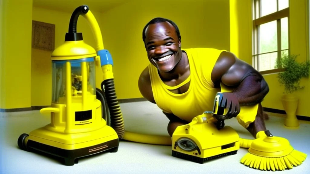 tyrone uses yellow eureka vacuum