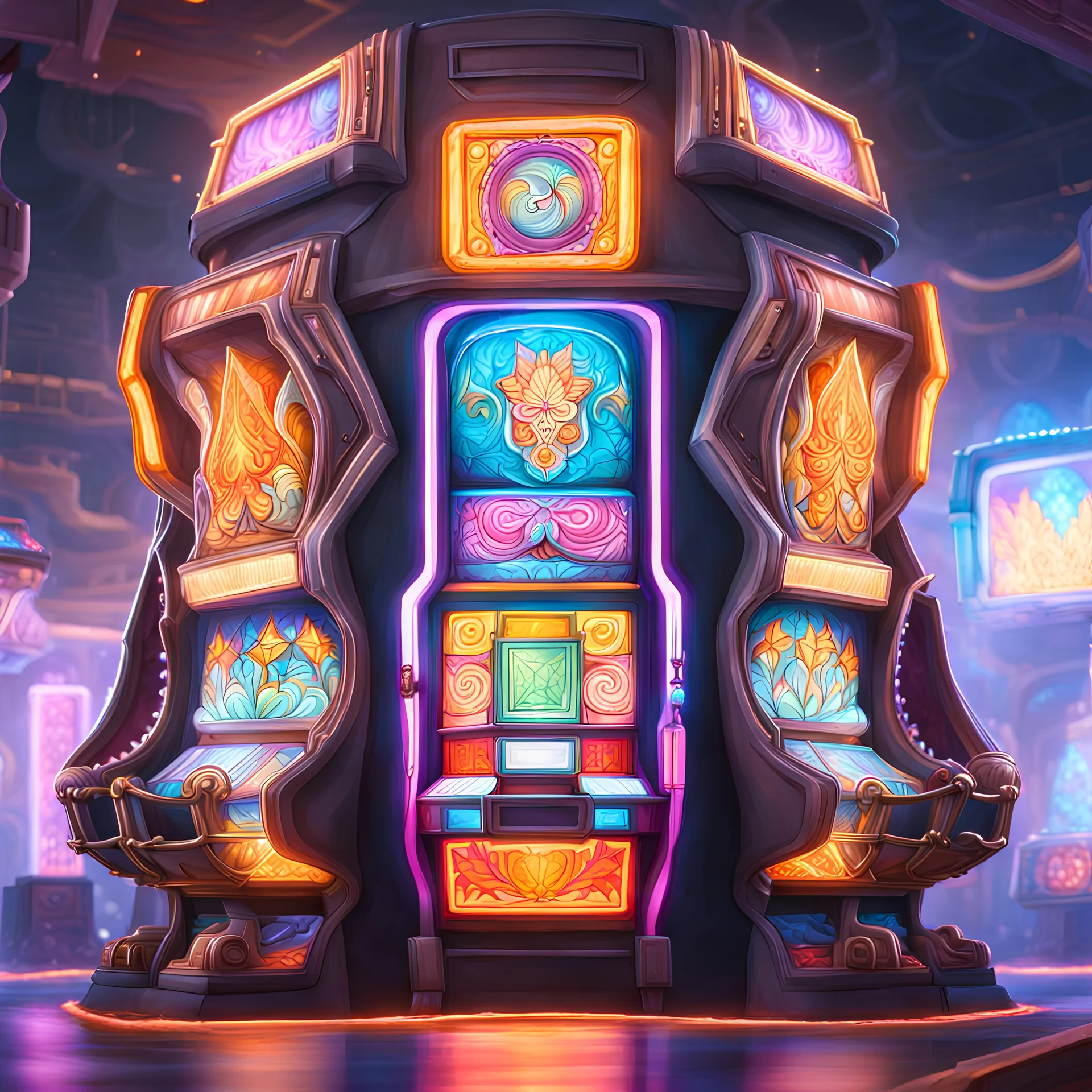 cyberpunk aztec casino automates