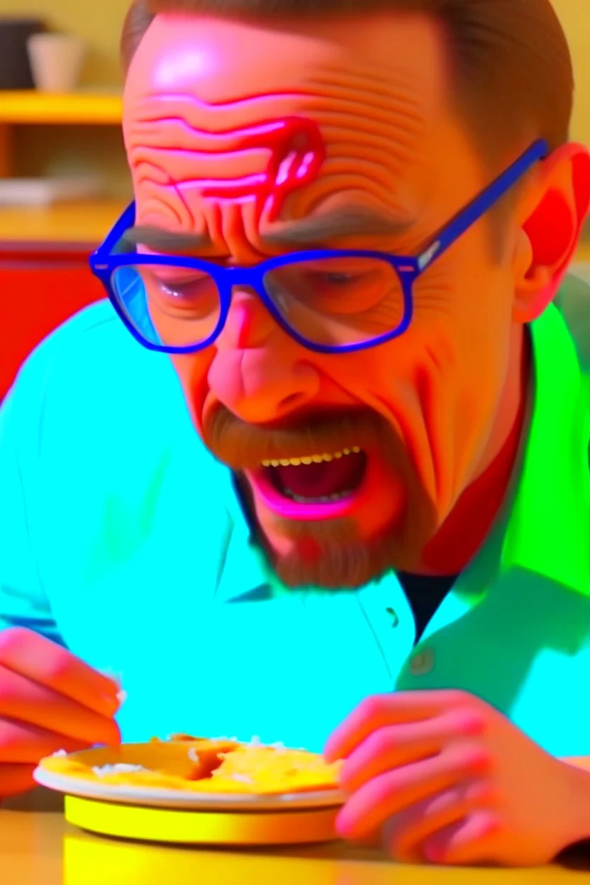 walter white crying at pizza