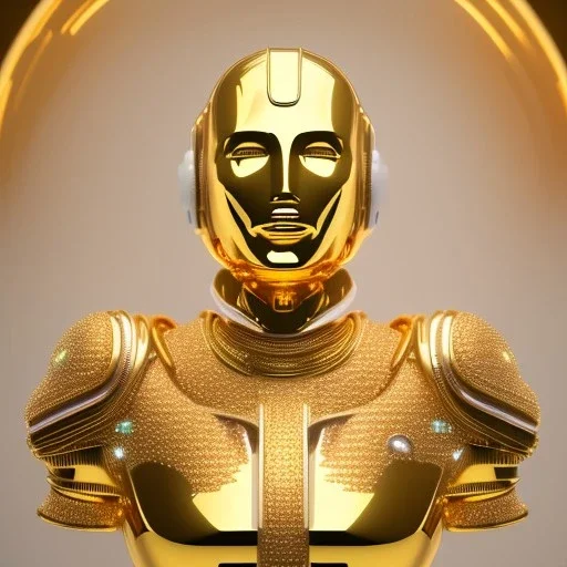 beautiful cosmic golden man, nice smiling, delicate colors, beautiful glamour galactic golden dress, ultra sharp focus, 8k, unreal engine 5, extremely sharp detail, light effect, soft light atmosphere of a spaceship, smooth, full of details, face in front, complete vision of body