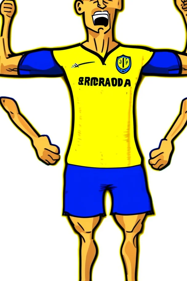 Cristiano Ronaldo Footballer ,cartoon 2d