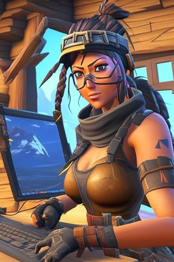 renegade raider playing fortnite