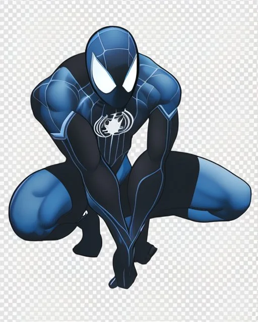 spider-man as DC blue lantern