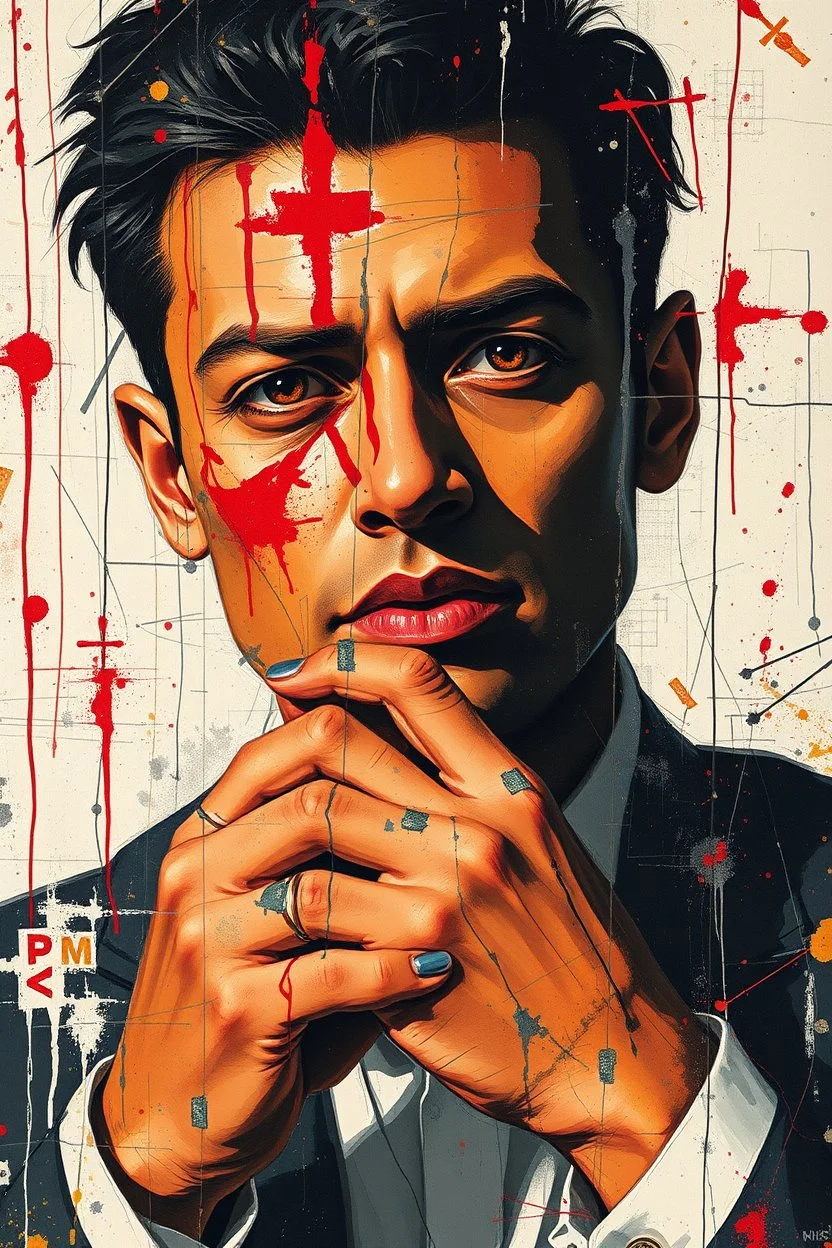 this isnt a game this is financial warfare style of basquiat x pollock