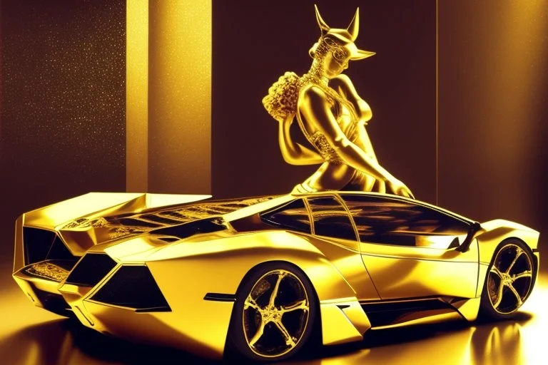 golden Lamborghini by Caravaggio