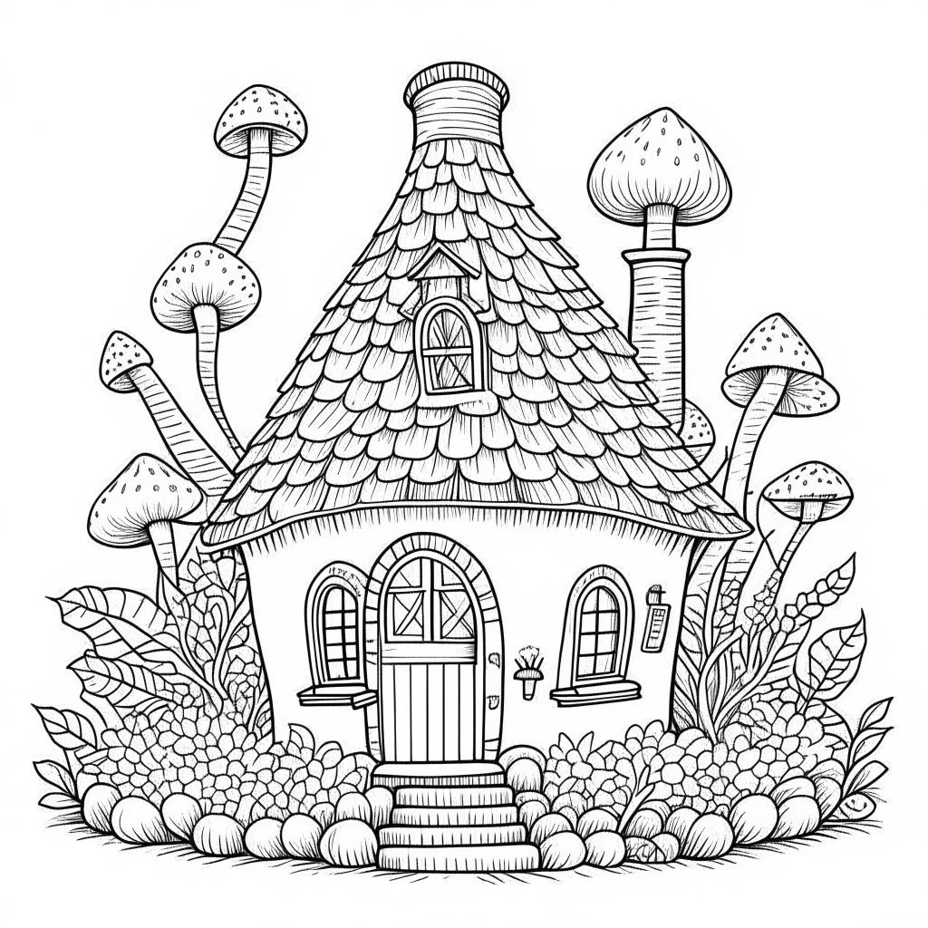 A fairy house, Cozy Acorn Abode, coloring page, exact shape, real image, minimal lines, white back ground color, real style, realistic, minimalistic, minimal black line art, line art, crisp line art, unique coloring sheet, outlined, outline, crisp, crisp line edges, illustration, thin lines, crisp clear lines, line art, clean line art, unique, 8k, no colors, no dark color, no black color, avoid thick black, minimalistic line edges, pure white back ground,