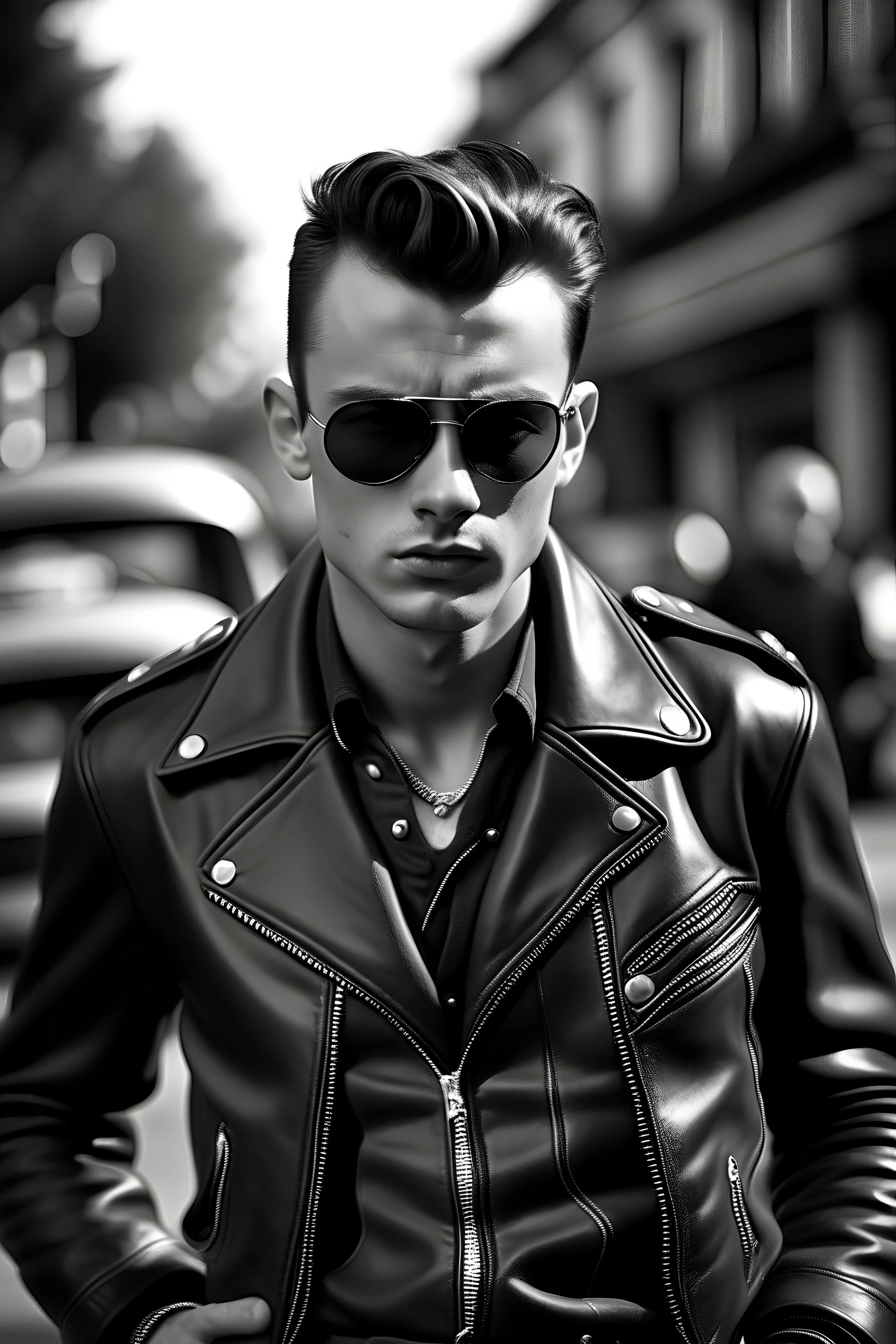 Leather man rockabilly