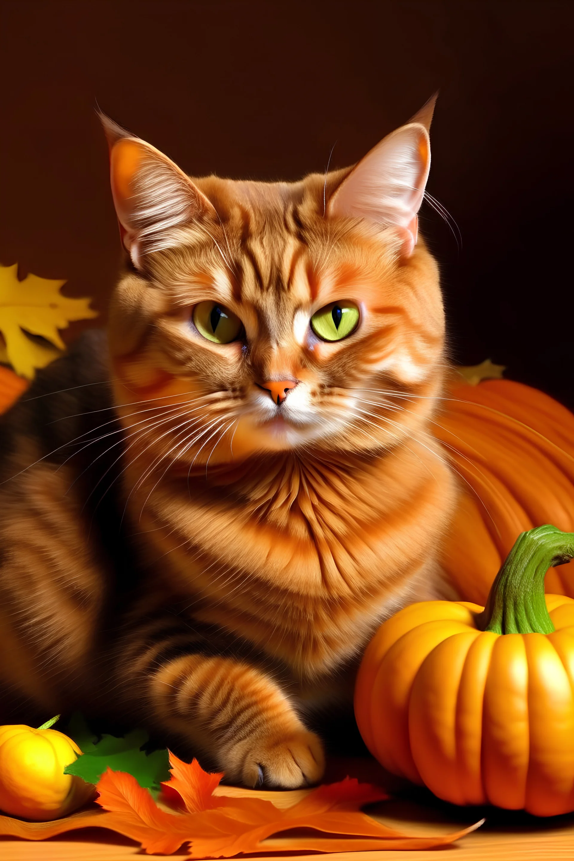 thanksgiving brown cat pfp