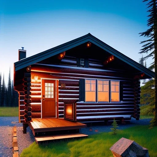 Alaska log cabin